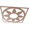 Ekena Millwork Blume Wood Fretwork Pierced Ceiling Medallion, Wood (Paint Grade), 34"OD x 11 3/4"ID x 3/8"T CMWP34X34X0375BLMF - alternate 2